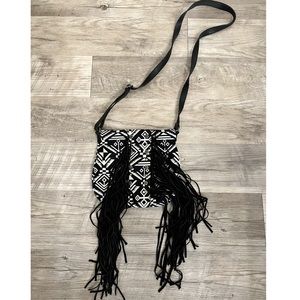 Express Fringe Crossbody Purse